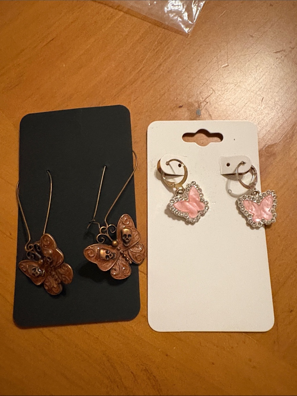 Pink Butterfly Drop Earrings - Women Jewelry